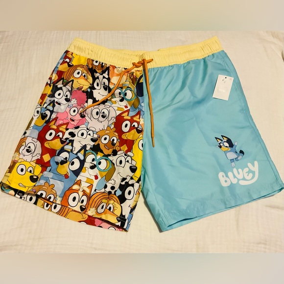Mens Bluey Swim Shorts Small - Picture 2 of 4